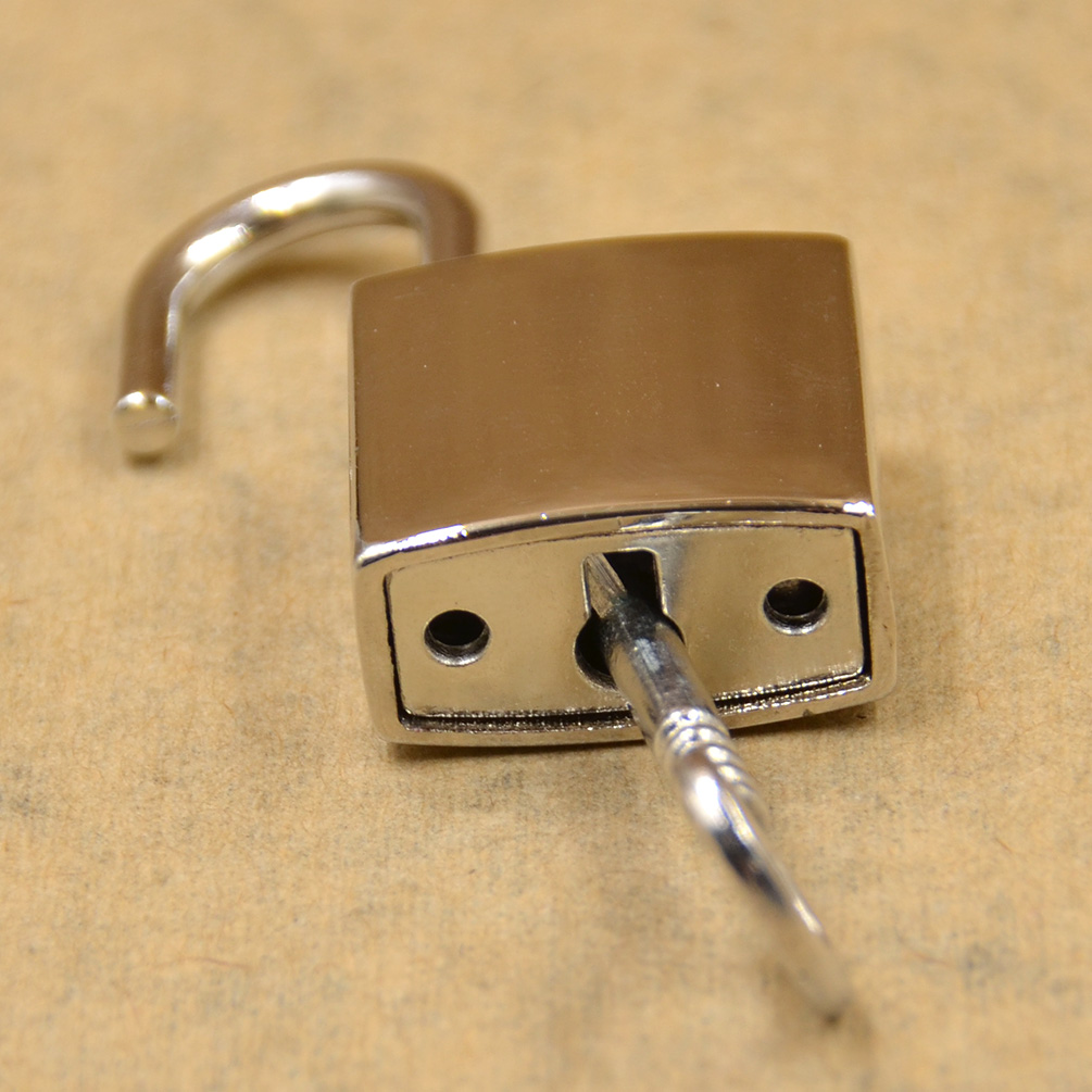 Mini Padlock With Key Gold Silver Black Luggage Suitcase Safe Lock 1PC