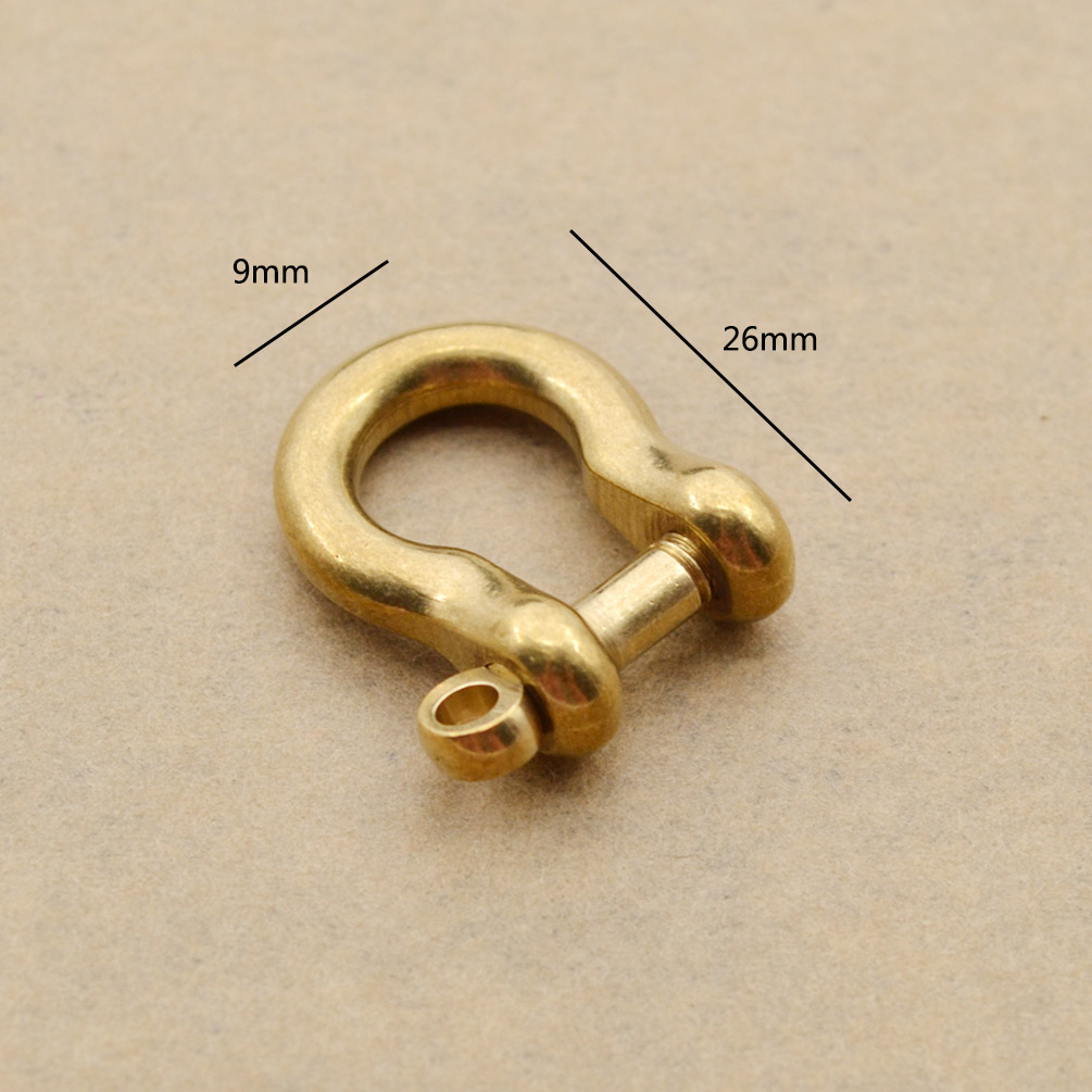 2pcs Brass Clasps Ushape Buckle DIY Leathercraft Replacement Gold Size