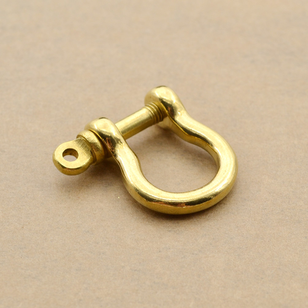 2pcs Brass Clasps Ushape Buckle DIY Leathercraft Replacement Gold Size