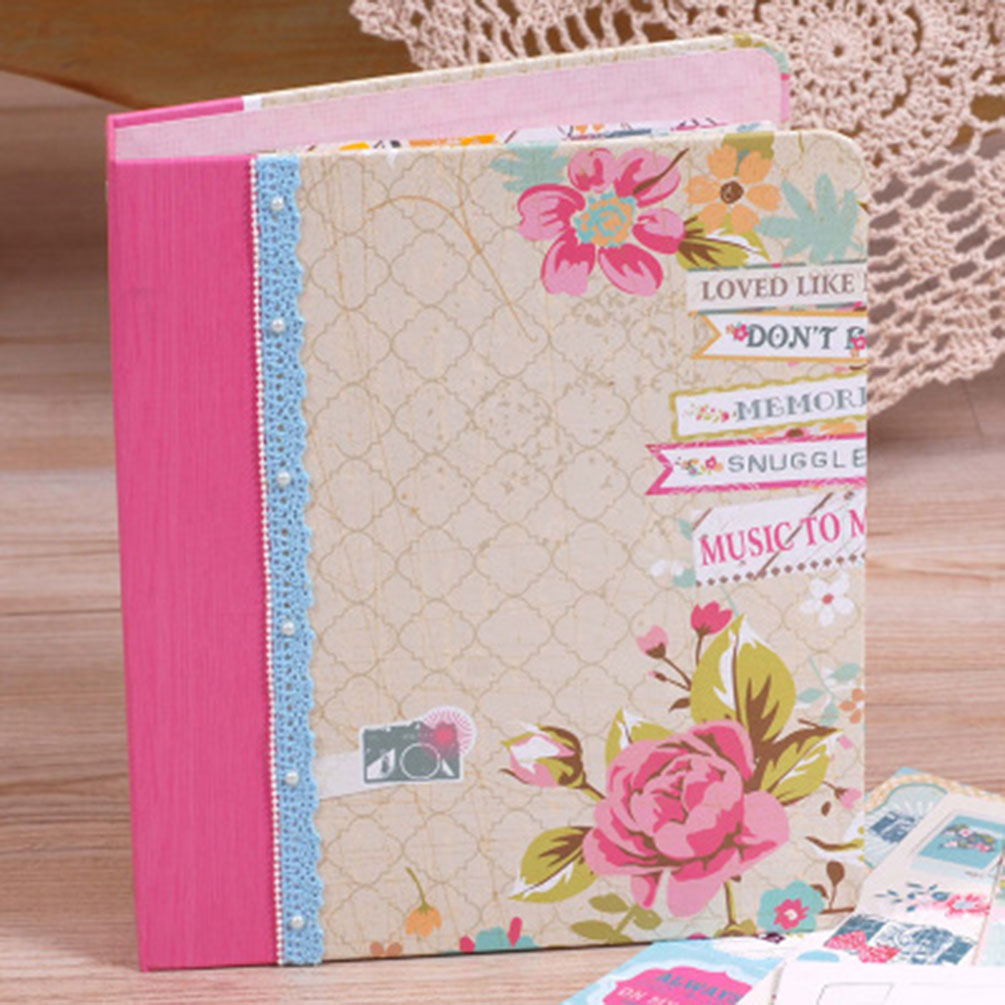 Vintage Binder Scrapbooking Album DIY Hand Craft Kit Handmade Presents