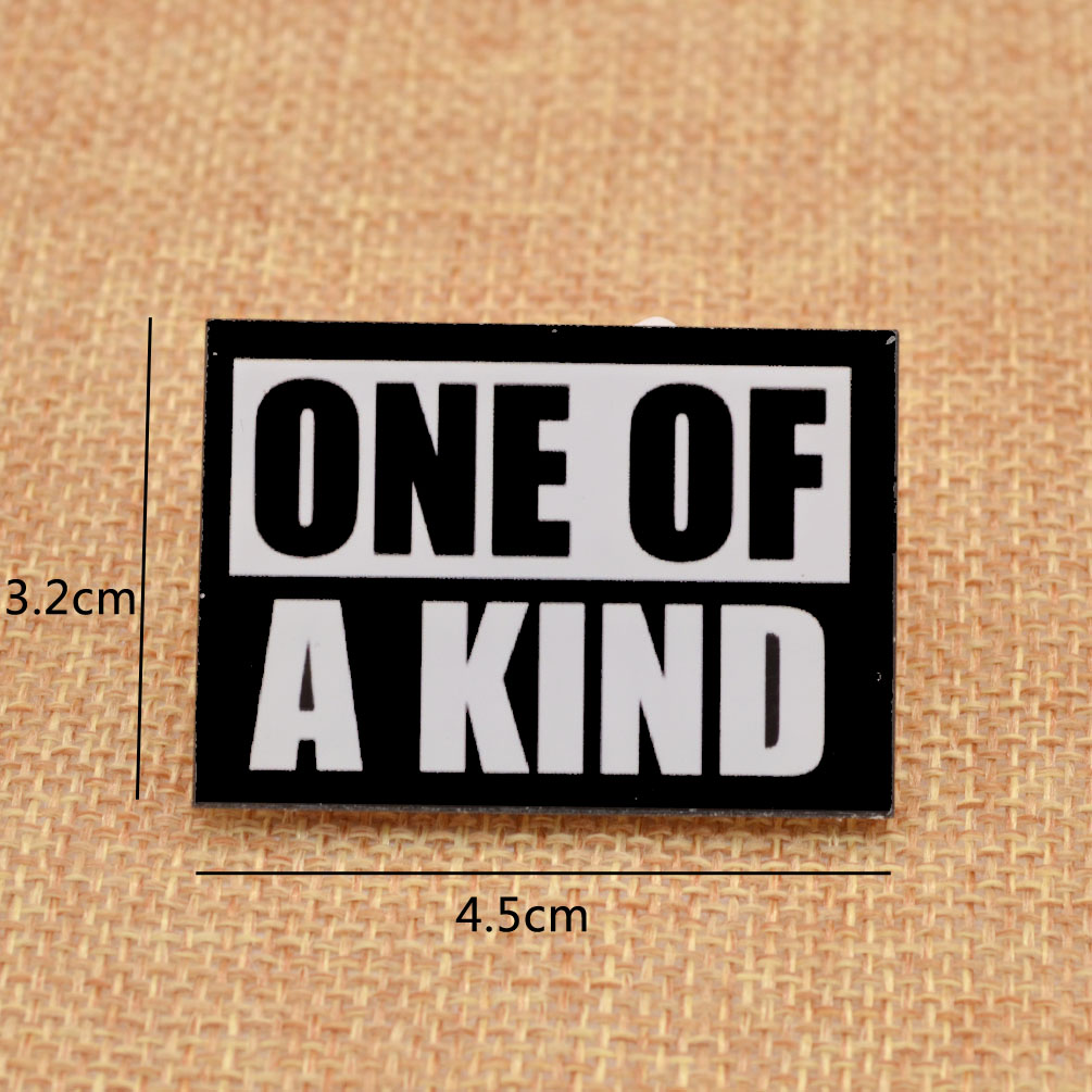 of a kind brooch acrylic badge pins for party unisex fan gift