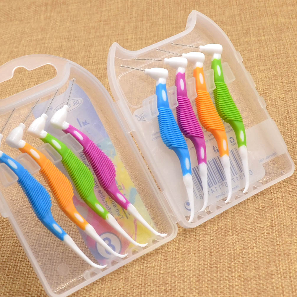 8pcs Interdental Brushes Clean Between 0.8mm Interdental Dental Oral