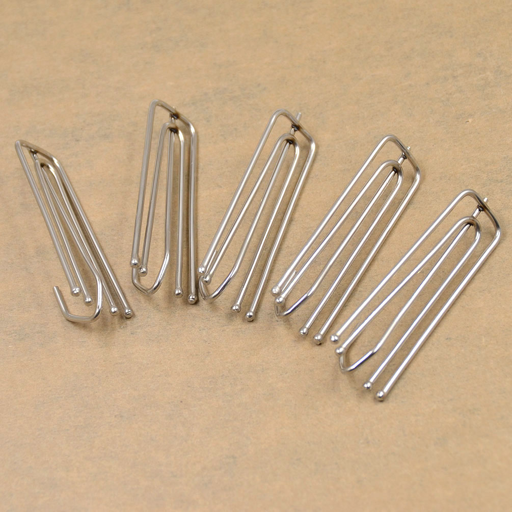 5pcs Stainless Steel Curtain Pleat Prong Forks Hook Drapes Curtain Poles Clips eBay