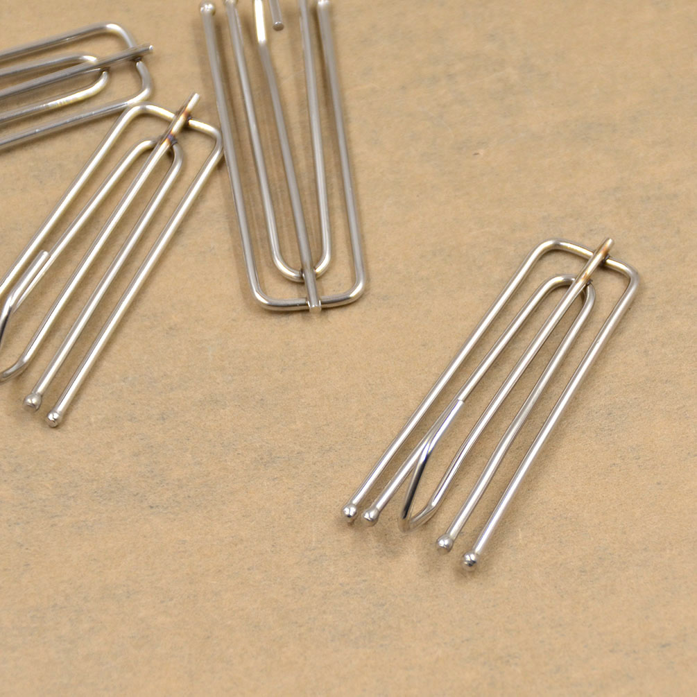 5pcs Stainless Steel Curtain Pleat Prong Forks Hook Drapes Curtain Poles Clips eBay