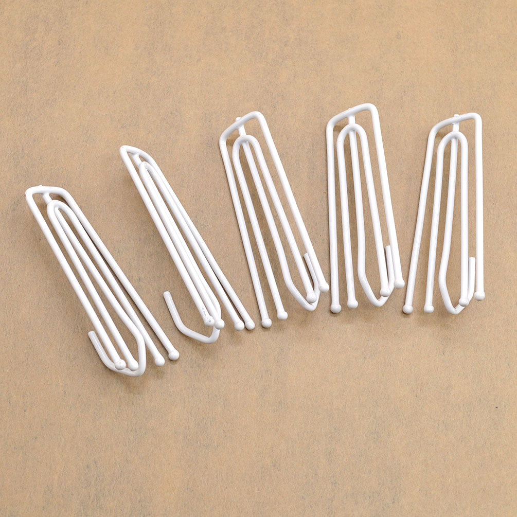 5pcs Stainless Steel Curtain Pleat Prong Forks Hook Drapes Curtain Poles Clips