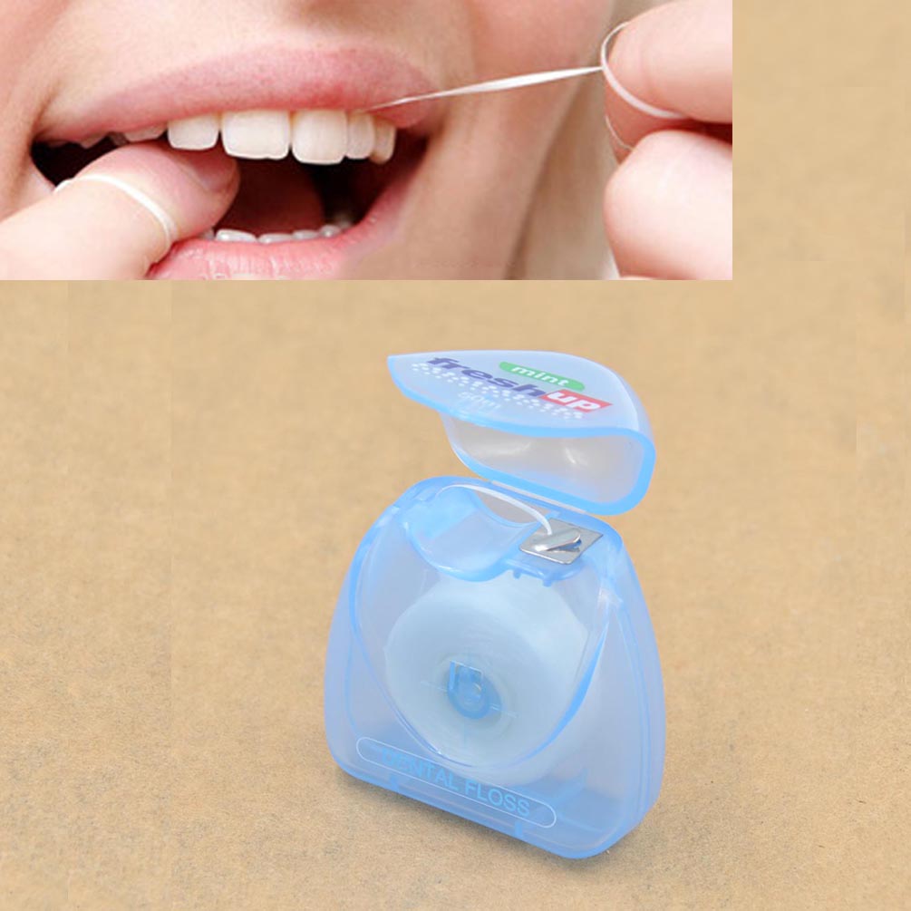 50m Portable Dental Floss Holder Oral Care Tooth Cleaner Health Hygiene
