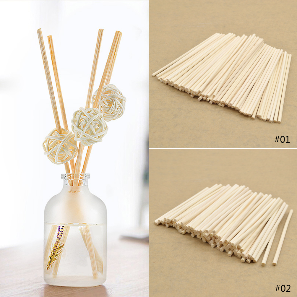 100PCS Premium Rattan Reed Sticks Fragrance Oil Diffuser Replacement