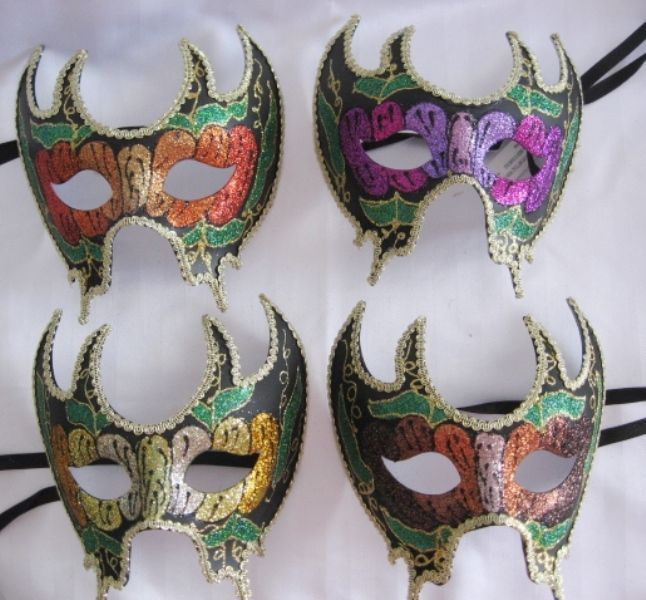 Gorgeous Butterfly Half Adult Mask Venetian Glitter Masquerade Costume Accessory