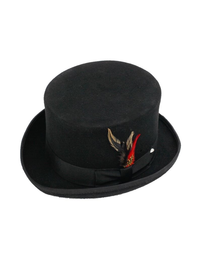 New Black Top Hat 100 WOOL Tuxedo Topper All Sizes eBay