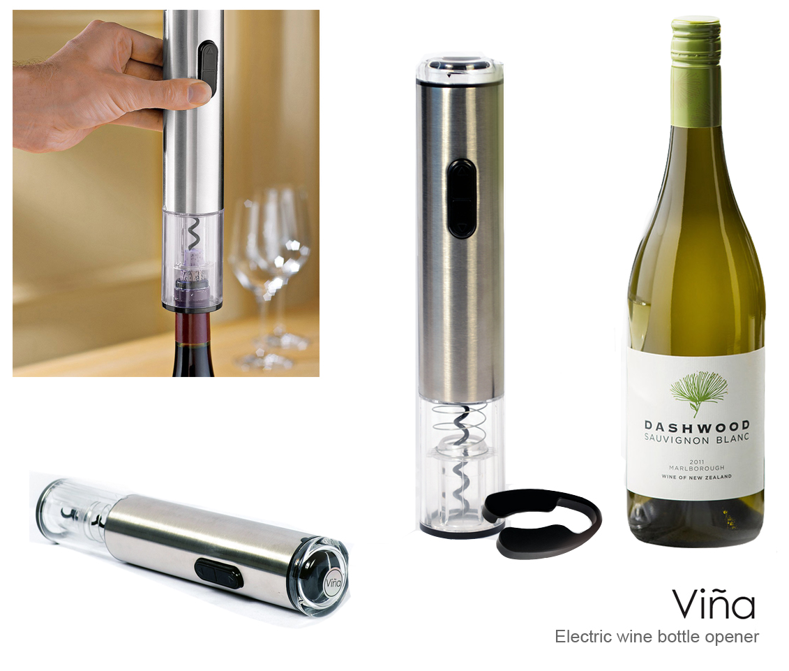 Vina® Electric Automatic Wine Bottle Opener Corkscrew Cork Cordless