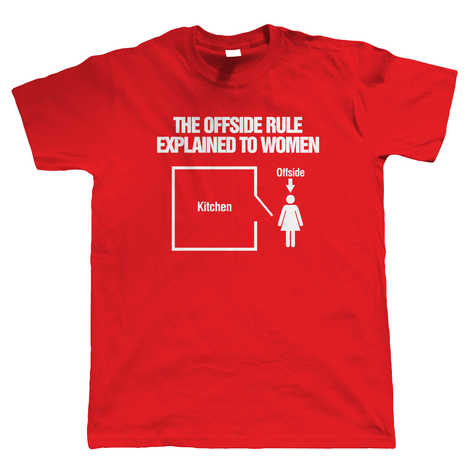 Offside Rule Mens Funny Football T Shirt Gift for Him Dad Fathers Day