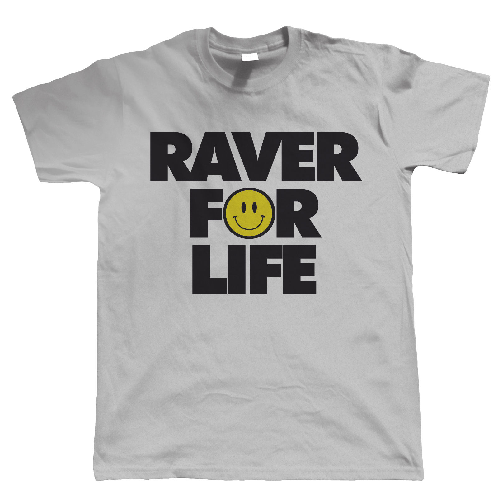 Raver For Life, Old Skool Rave DJ Mens Festival T Shirt eBay