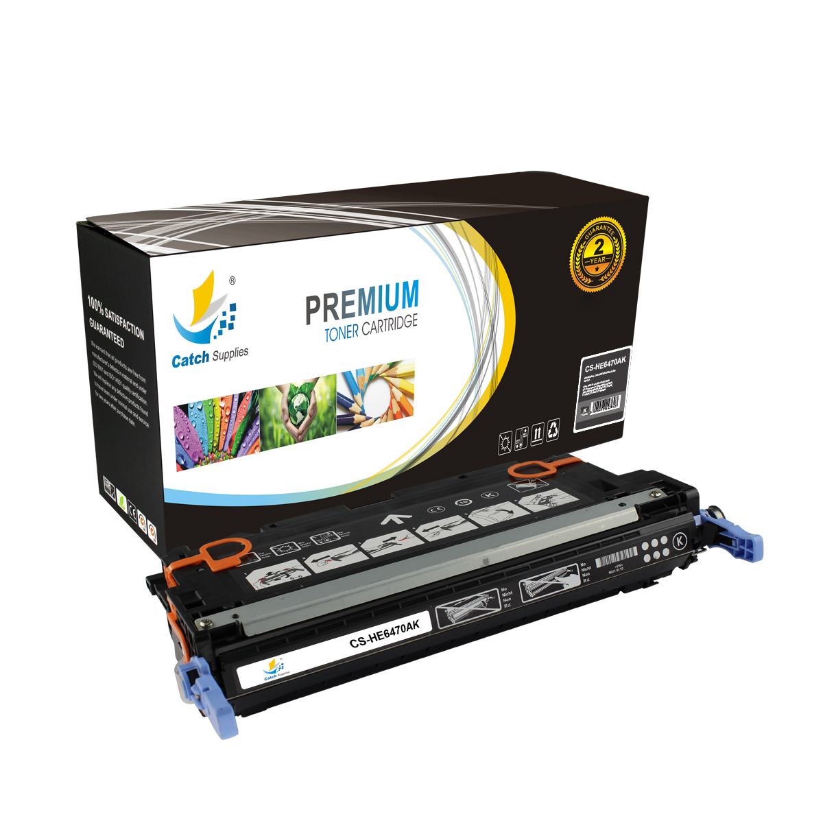 Black Q6470A 501A Toner Cartridge for HP Color LaserJet 3600 3800 ...
