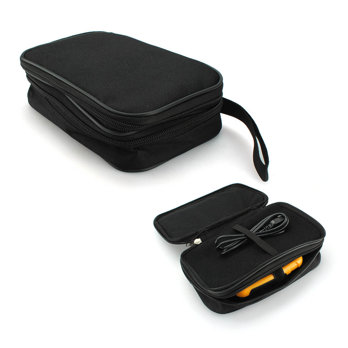 Double Layer Zipper Carrying Case Bag for Multimeters.Fits UT61E Fluke