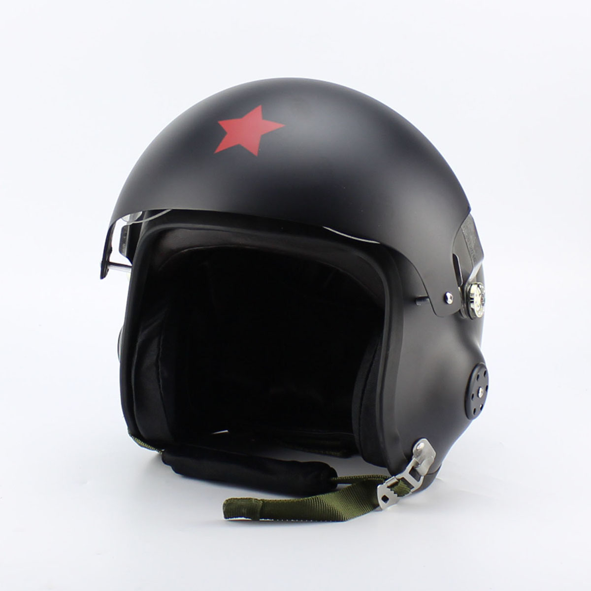 Brand New Jet Pilot flight Air force Motorcycle helmet With detachable