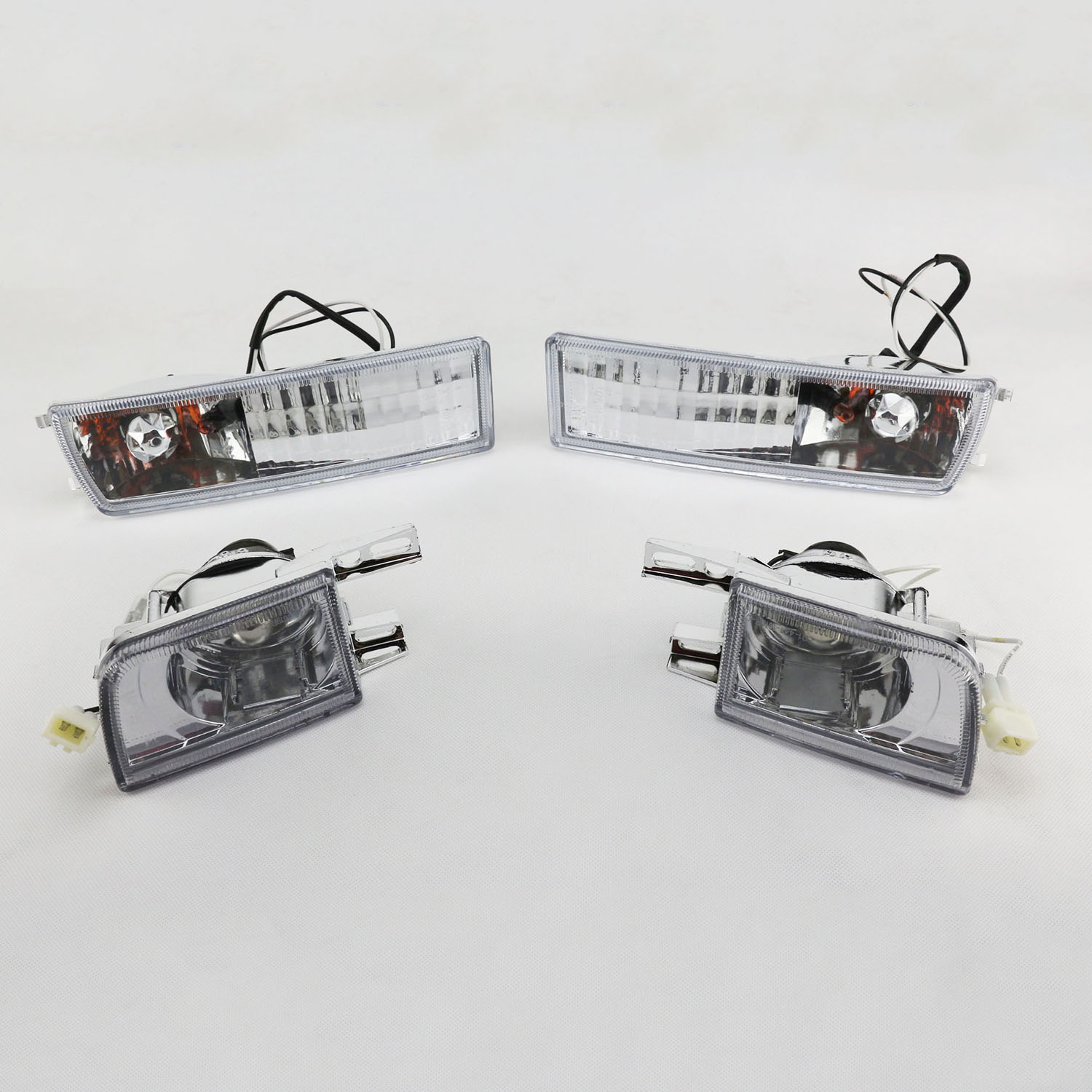 Clear Lens Fog Light Front Bumper Signal Lamp for VW Jetta MK3 9398