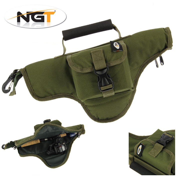 NGT 480 Padded Rod Holdall for Small Travel & Telescopic Rods with Belt Clip eBay