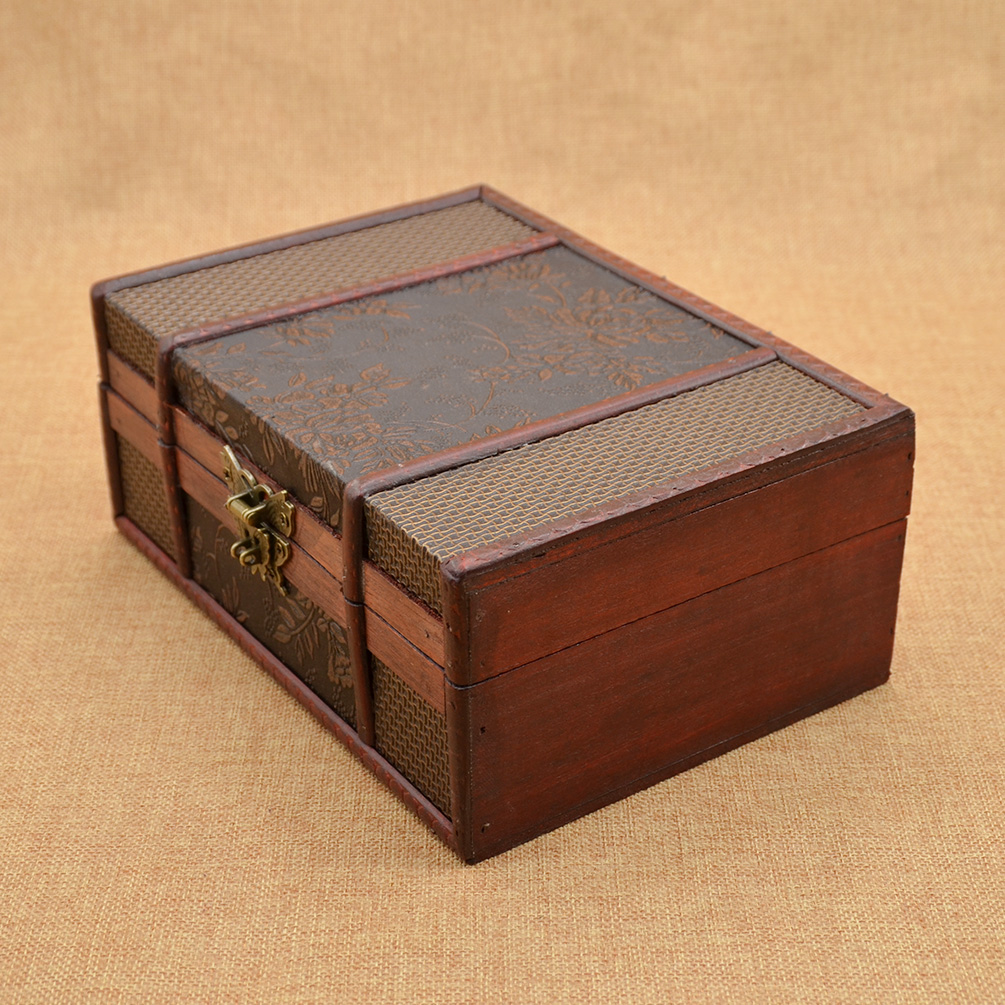 retro wooden jewellery box decorative trinket storage box retro wooden jewellery box decorative trinket storage box