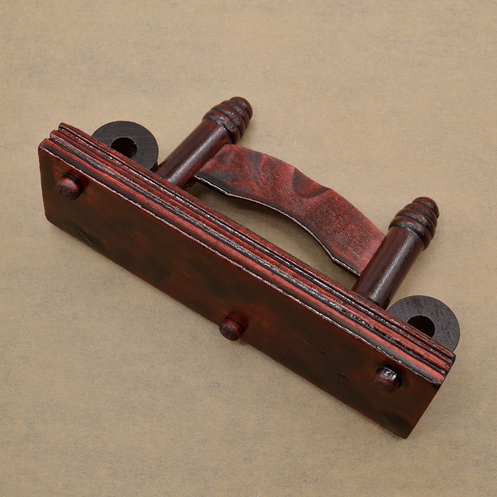 Wood Hand Fan Stand Folding Fan Display Holder Handmade Oriental Retro