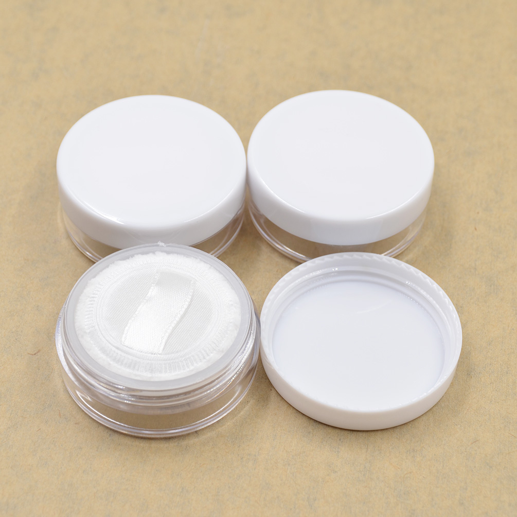 3PCS/20g Empty Cosmetic Jars Pots With Powder Sifter Loose Powder