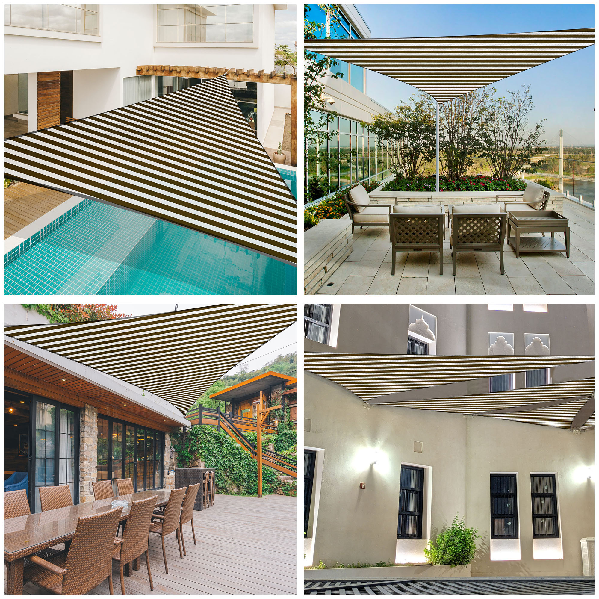 11Ft/20Ft/25Ft 97% UV Block Triangle Sun Shade Sail Canopy Outdoor Patio Pool 11Ft/20Ft/25Ft 97% UV Block Triangle Sun Shade Sail Canopy Outdoor Patio Pool