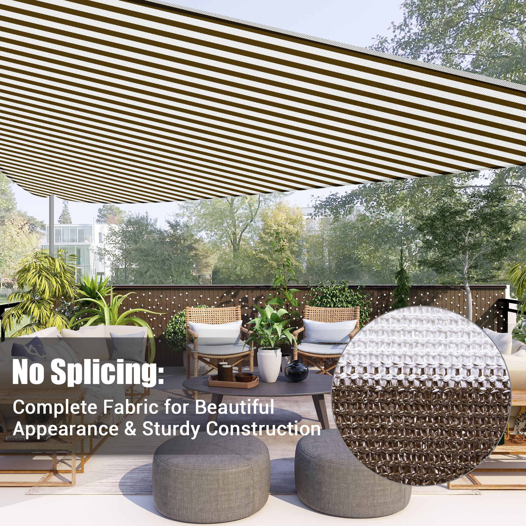 11Ft/20Ft/25Ft 97% UV Block Triangle Sun Shade Sail Canopy Outdoor Patio Pool 11Ft/20Ft/25Ft 97% UV Block Triangle Sun Shade Sail Canopy Outdoor Patio Pool