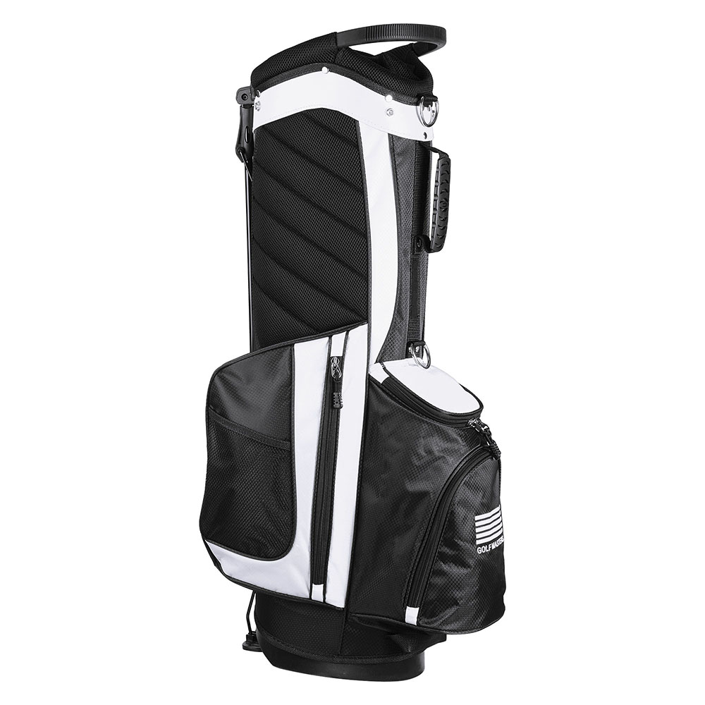 14 Way Divider Top Golf Club Stand Organizer Cart Carry Bag w/ 7 Pocket