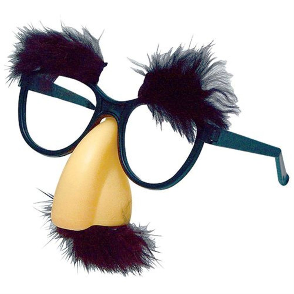 Fuzzy Nose And Glasses Groucho Marx Beagle Puss Mustache Hair Disguise