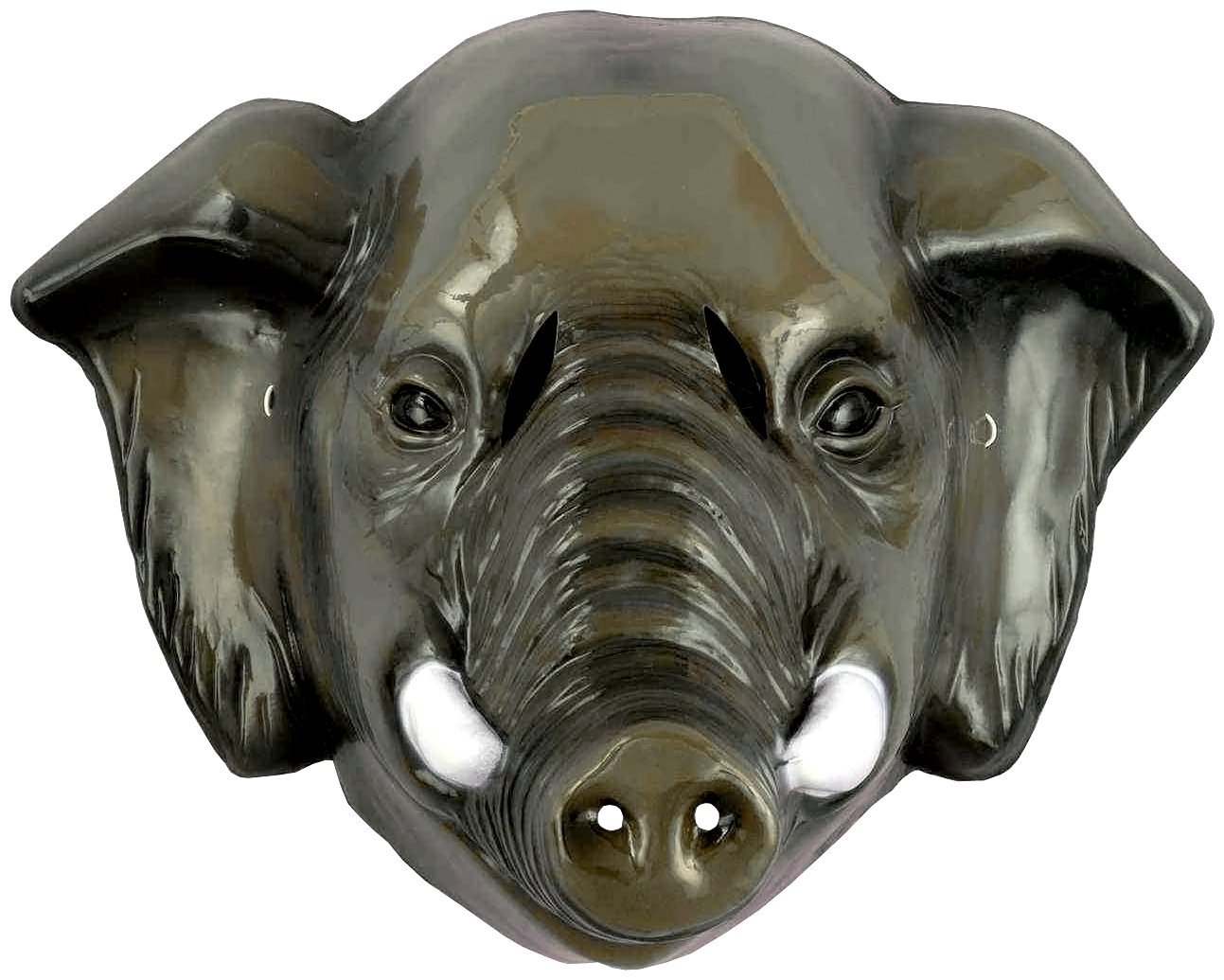 Elephant Mask Plastic Zoo Animal Costume Adult Accessory Prop Halloween ...