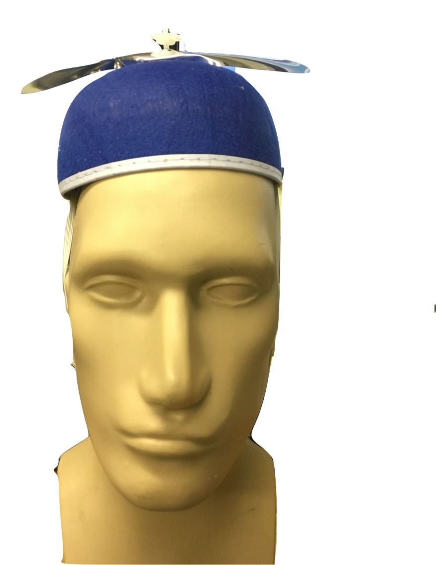 Felt Beanie Copter Helicopter Propeller Hat Cap Costume Accessory Red