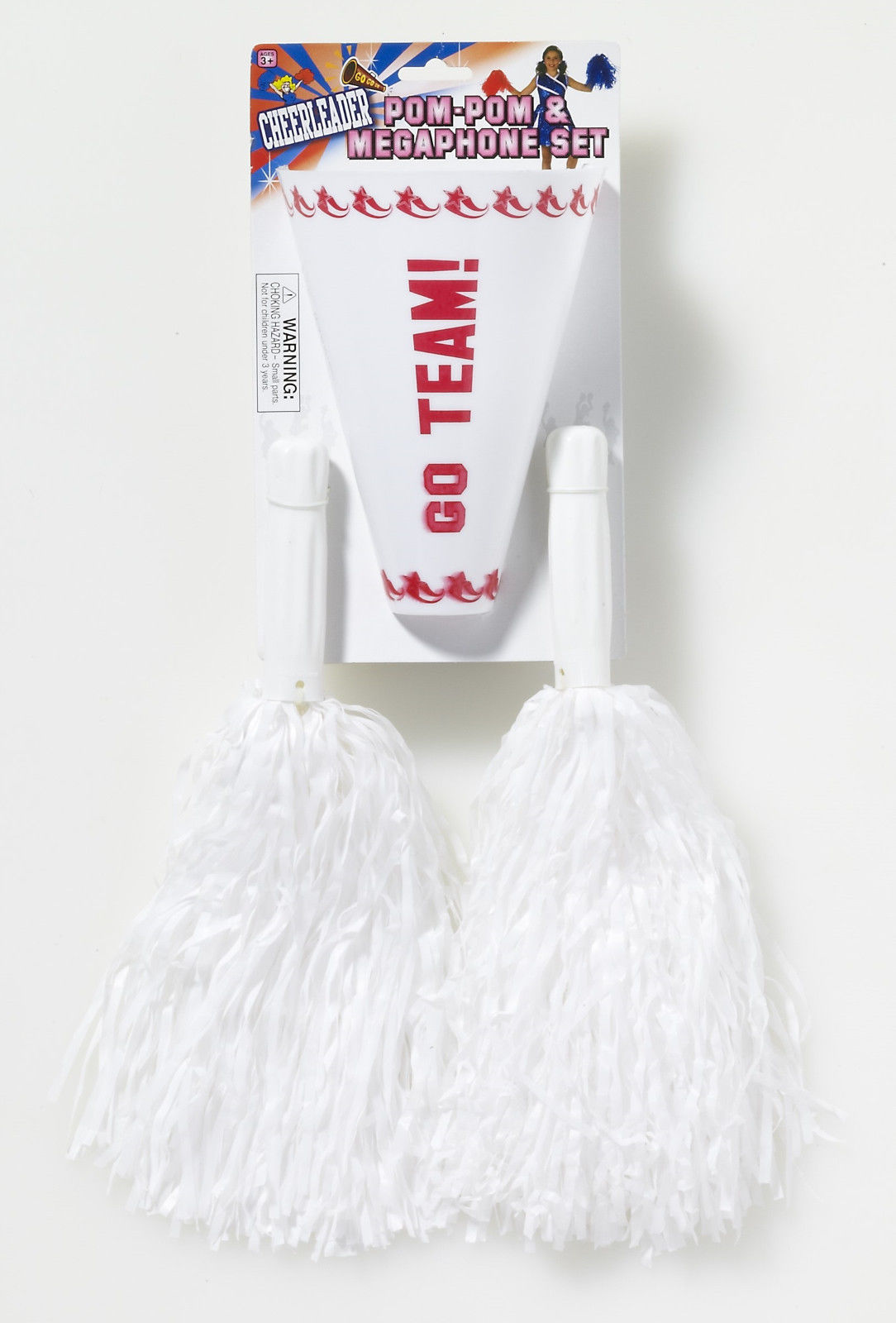 Cheerleader Pom Pom Poms Megaphone Cheer Kit Set Costume Pompoms PomPons eBay