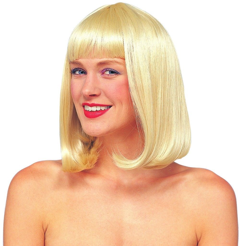Adult Womens 50's Deluxe Peggy Sue Short Straight Costume Wig Hair