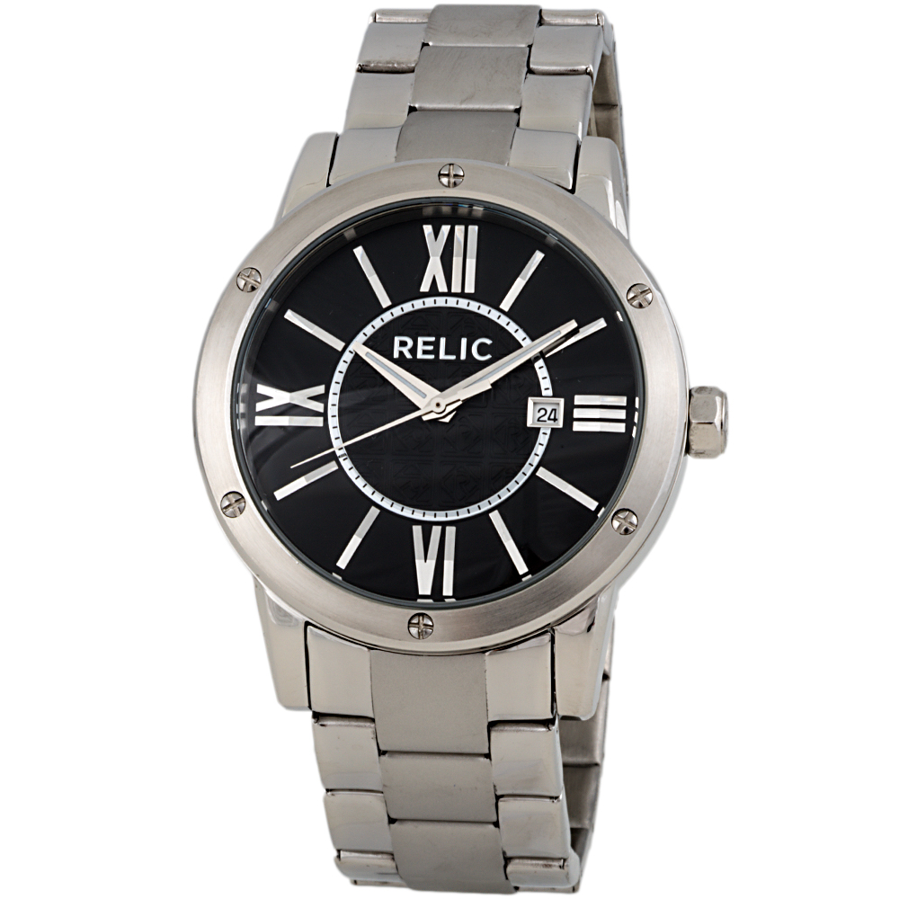 Relic by Fossil Payton ZR11999 Stainless Steel Black Dial Quartz Men's Watch