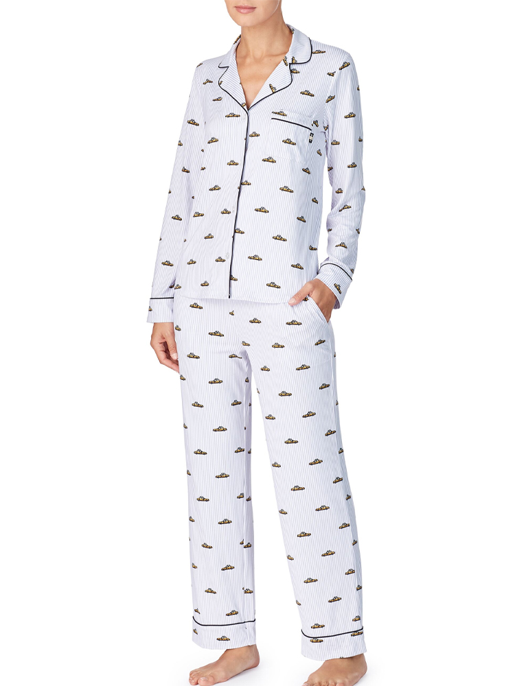 DKNY The Wishlist Pyjama Set 2119478F Long Sleeve Fleece Branded Night Pyjamas