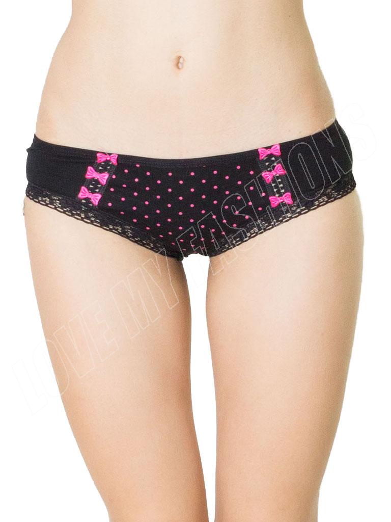 New Womens Ladies Polka Dot Knickers Pants Sexy Lace Briefs Underwear