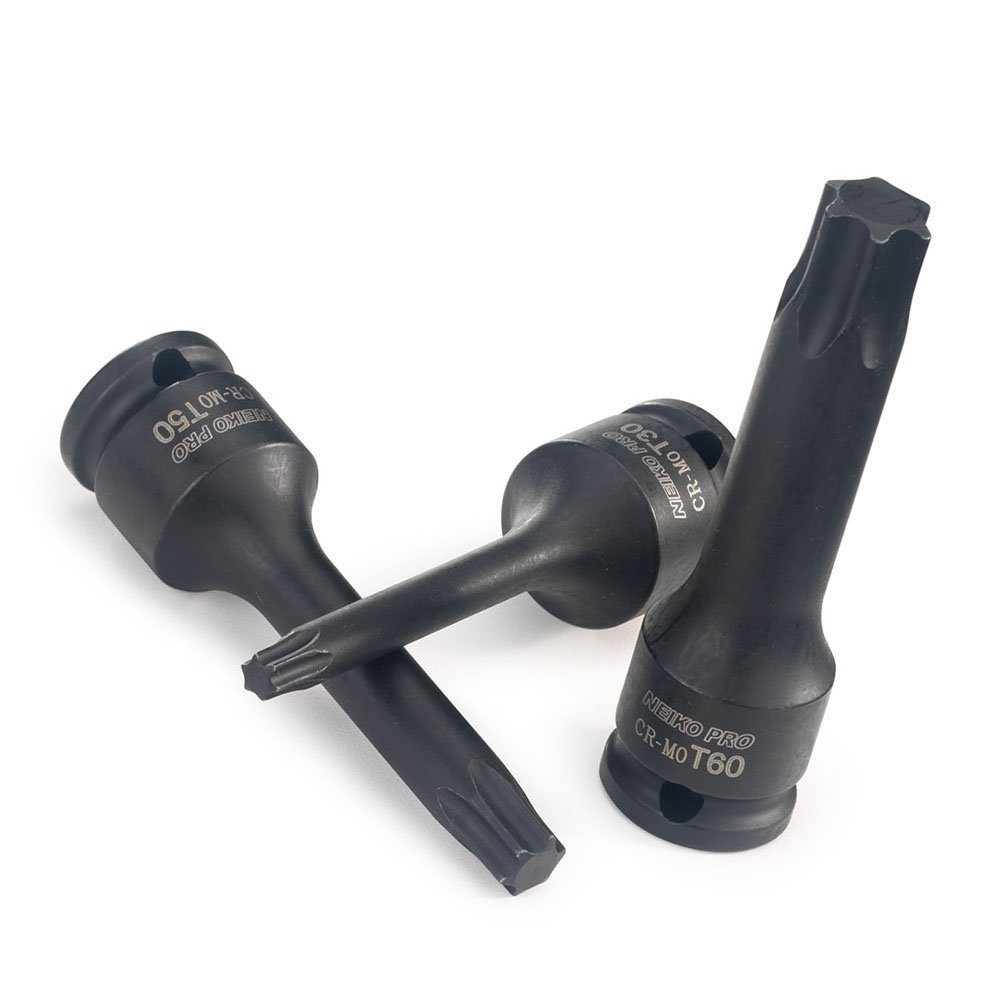 Extra Long Torx Impact Socket 3/8" Drive 7pc Set Star Bit T20T60 eBay