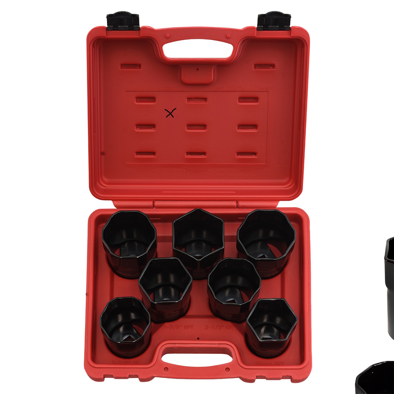 7pc Wheel Bearing Locknut 1/2" inch Dr. 6 Point Socket Automotive Truck