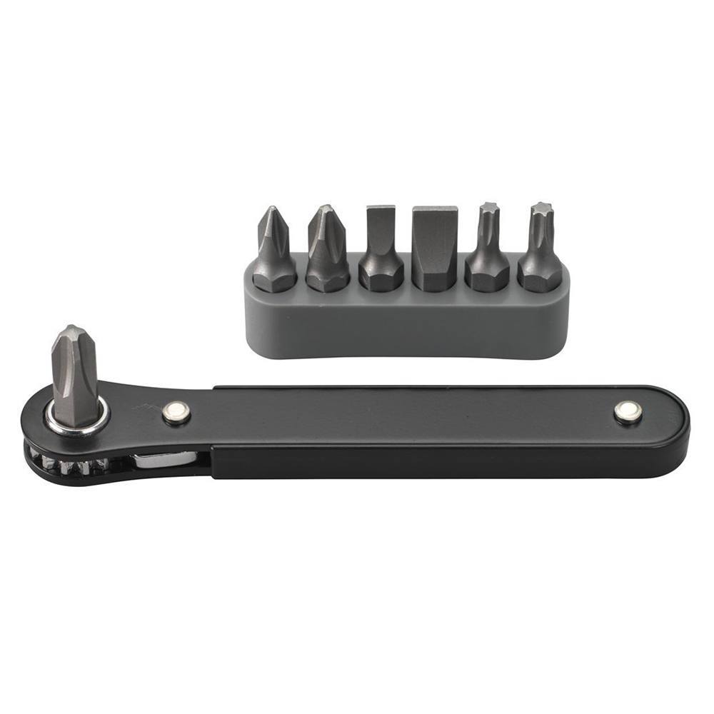 1/4" Mini Ratchet Driver 7 Bits Pocket Screwdriver Philips Flathead Torx Micro eBay