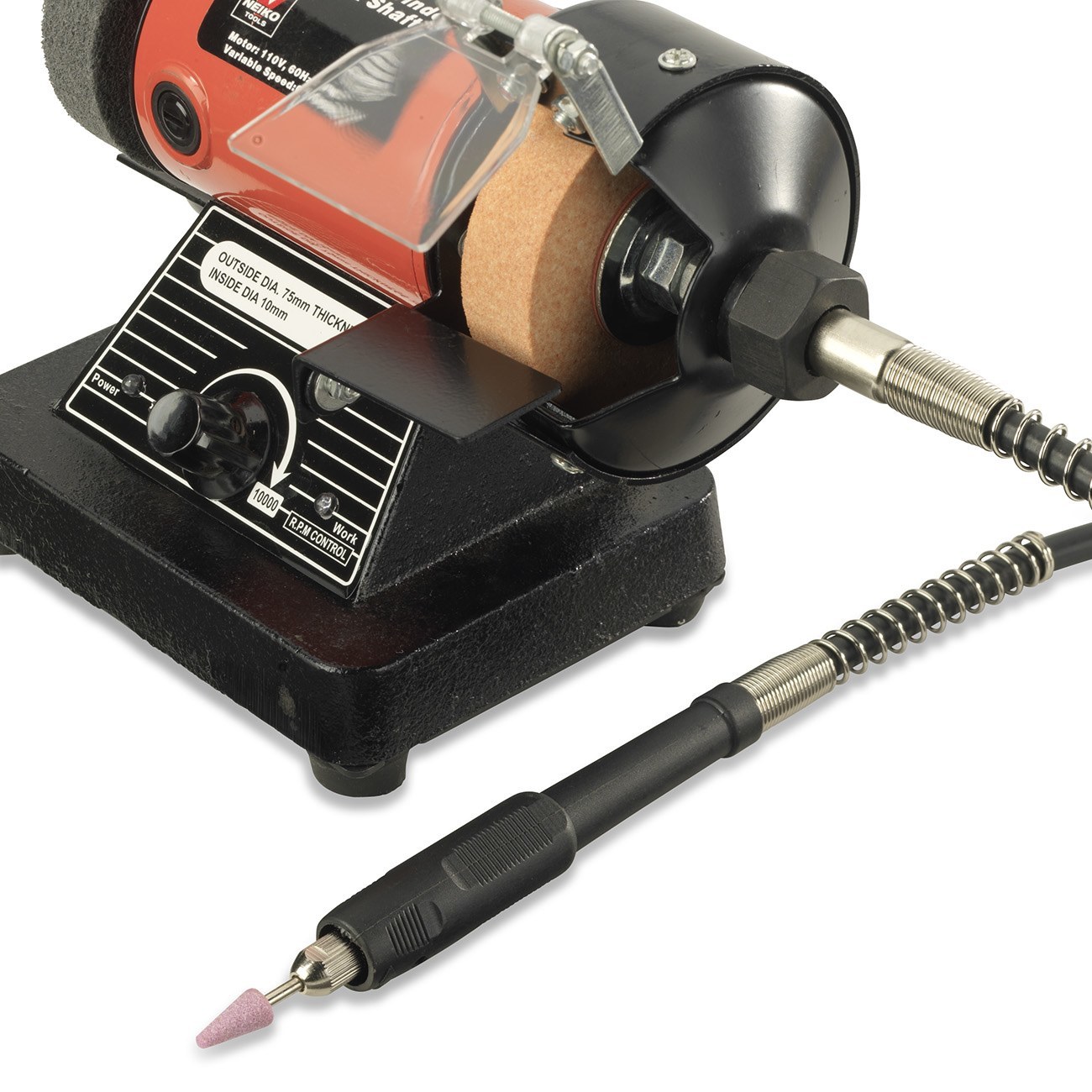 Mini Bench Grinder Rotary Flexible Shaft Polisher Die Carving 10,000