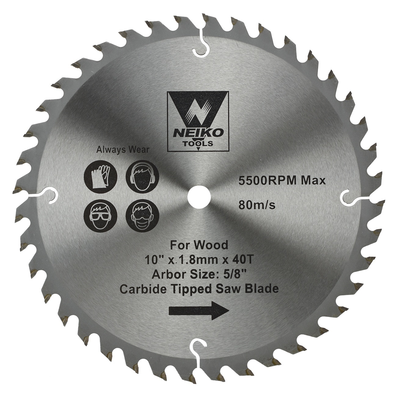 Table Saw Blades for Wood Carbide Tipped 10" inch x 40 Teeth eBay
