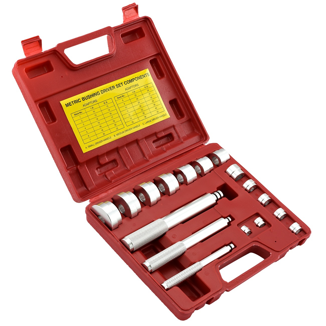 Metric Bushing Bearing Driver 17pc Set Aluminum Install Remove 1042mm eBay