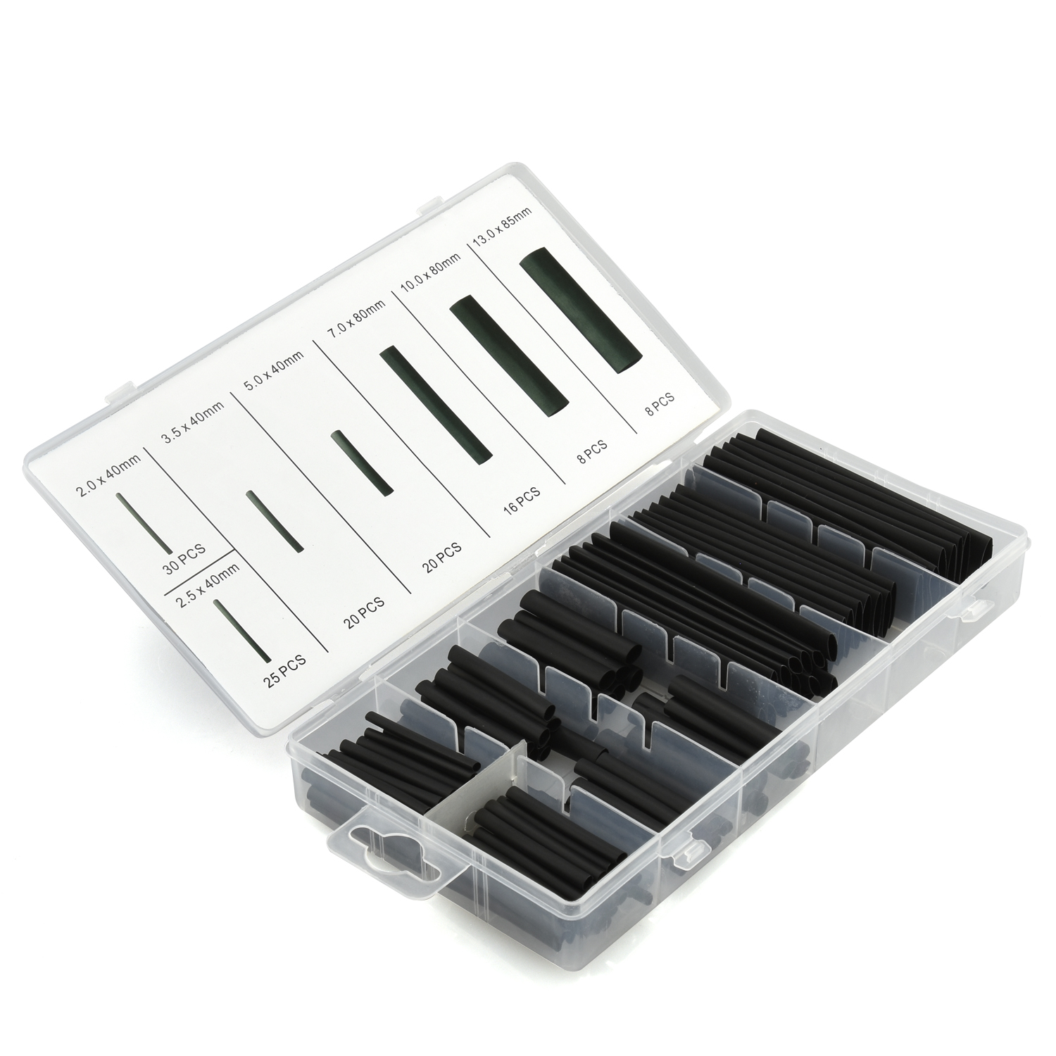 127pc Heat Shrink Wire Tubing Assortment Wrap Electrical Connection