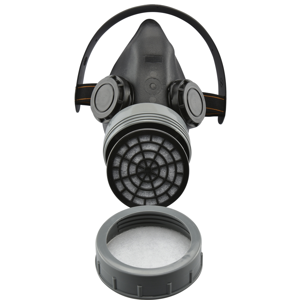 Respirator Mask Dual Filter Anti Dust Paint Protective Cartridge