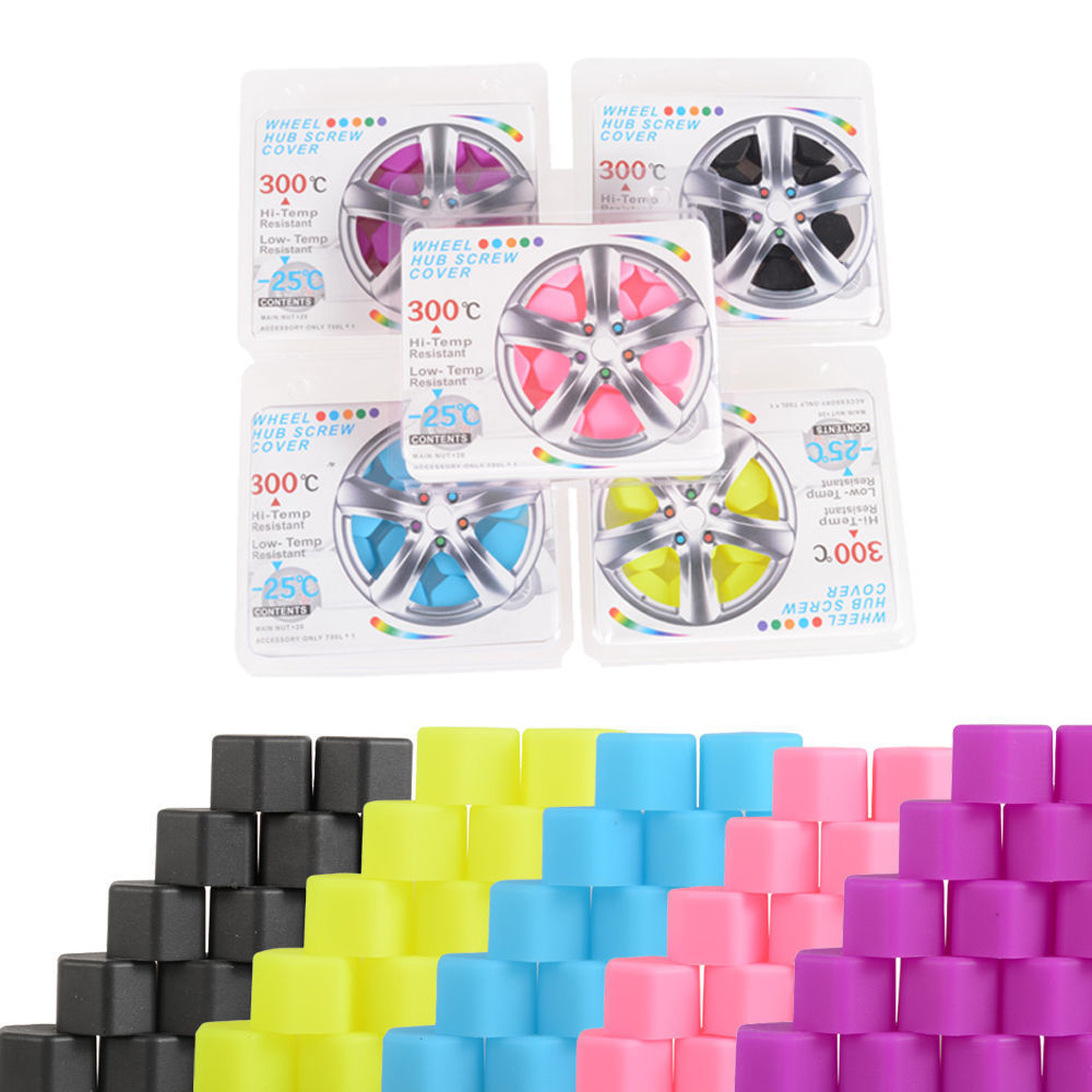 Silicone Wheel Lugs Nuts Bolts Covers Protective Caps 19mm 17mm 21mm 11