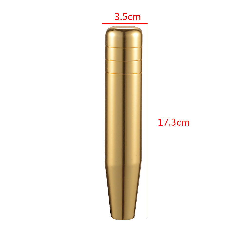 18CM Gold Car Manual Long Straight Gear Stick Shifter Shift Knob Lever Aluminum eBay