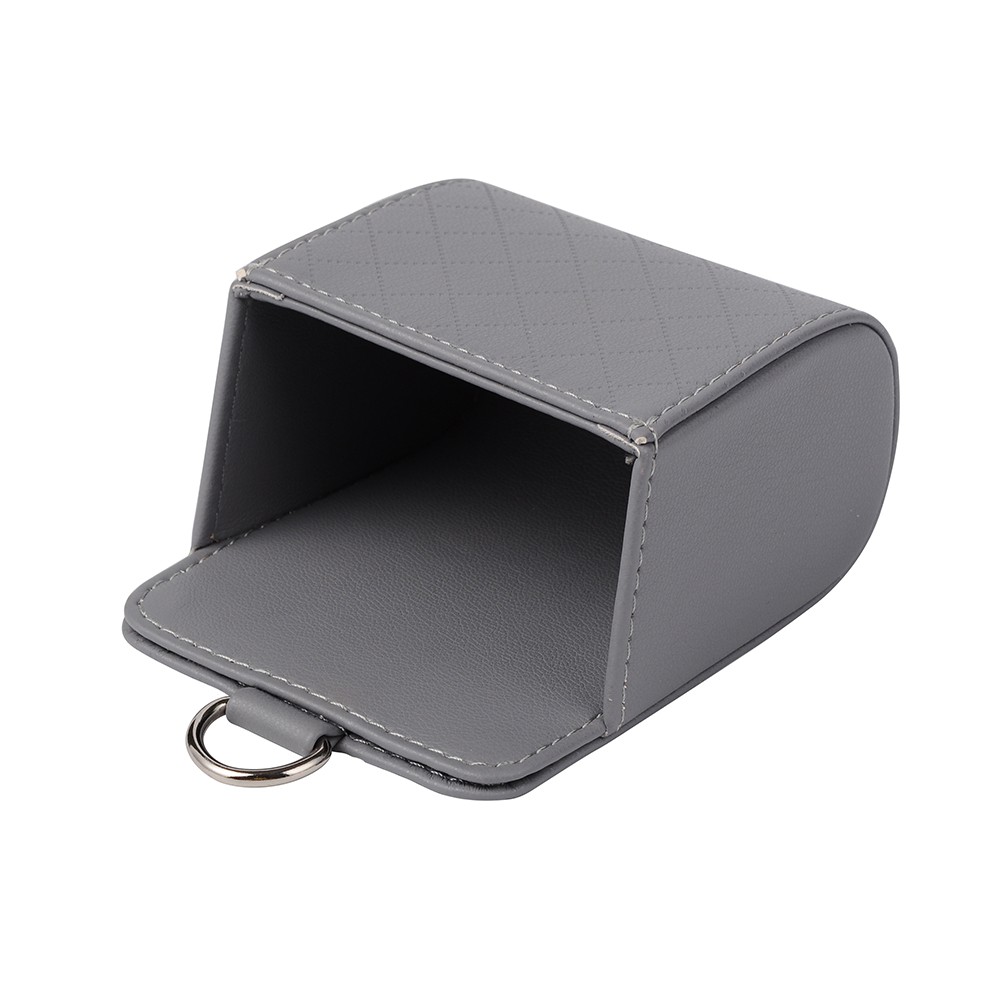 PU Leather Car Auto Outlet Air Vent Trash Case Mobile Phone Holder Bag