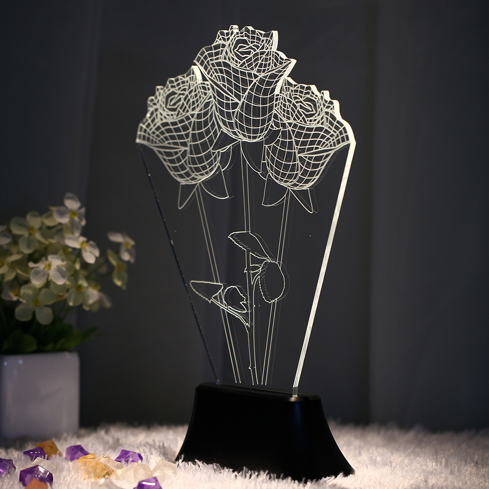 Home Novelty Unique 3D Bulb Lamp LED Night Light USB Table Desk Lamps Decor New eBay