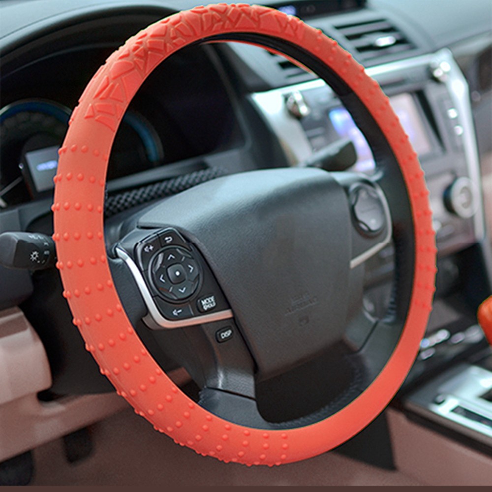 Silicone Skid Resistant Car Truck Steering Wheel Cover 33.5cm Size S eBay