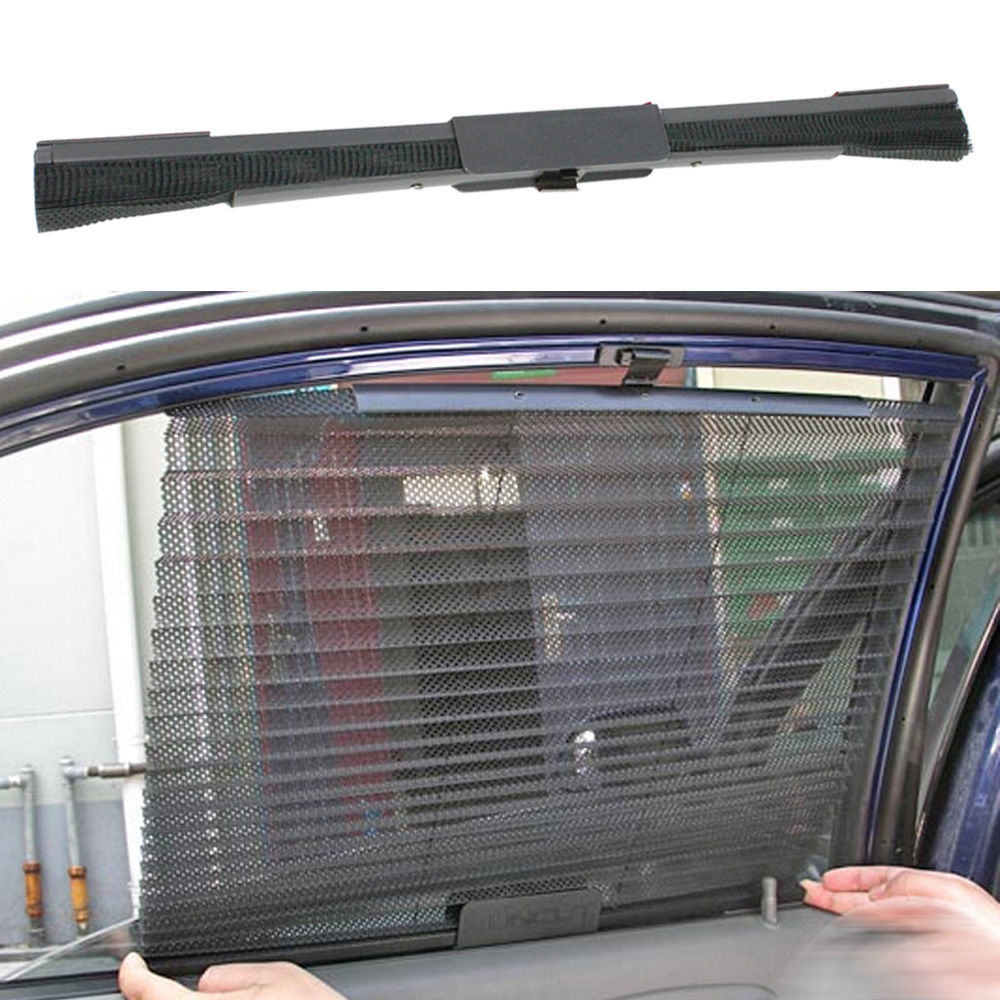 Auto Car Curtain Side Window Roller Blinds Scalable Mesh Sun Shade