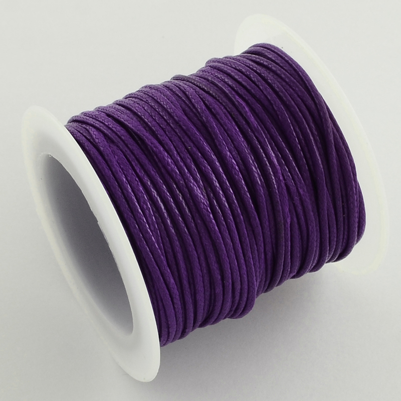 1Roll Waxed Polyester Cord 1mm Thread String Line Braided Craft Jewelry